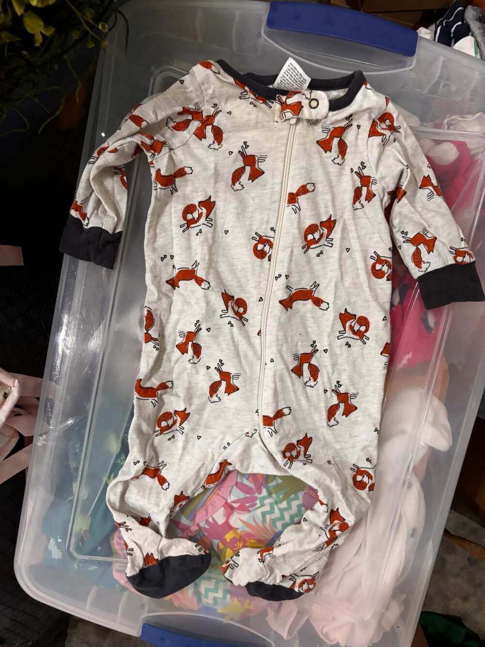 Gerber Baby Fox Print Full Zipper Footed Sleep 'N Play